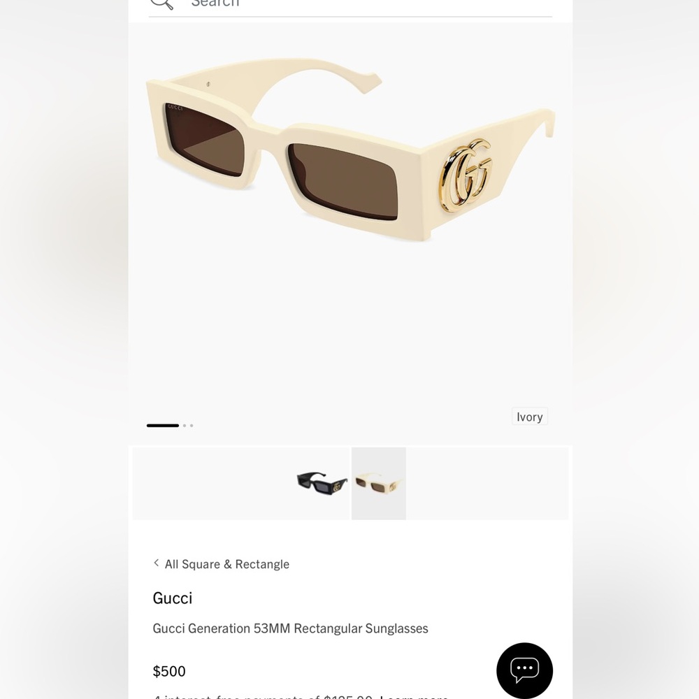 Gucci Generation 53MM Rectangular Sunglasses - image 2
